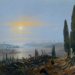 View of Constantinople by moonlight